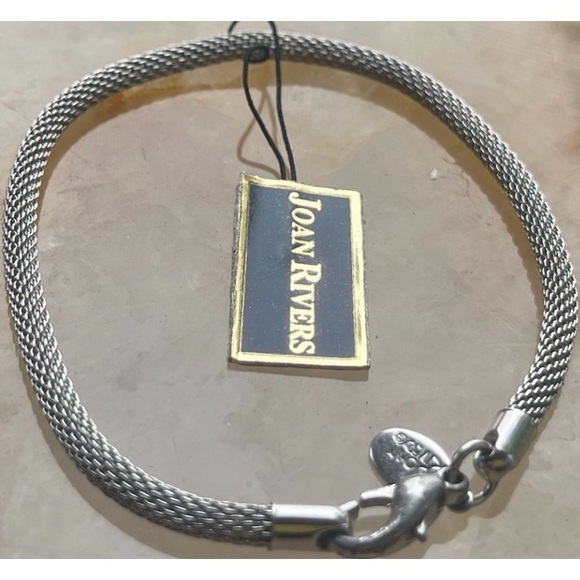 Joan Rivers Herringbone Western Vintage Large Silver Women's Bracelet - Picture 15 of 15